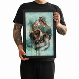 $LEEPS WITH FI$HES (wood print)