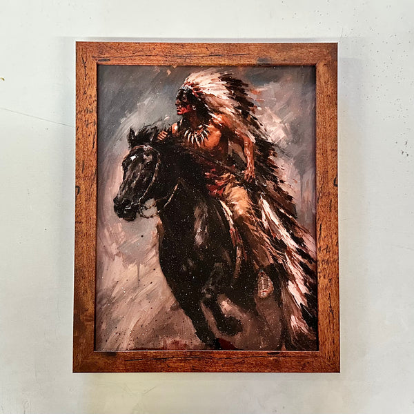 QUANAH PARKER - wood print